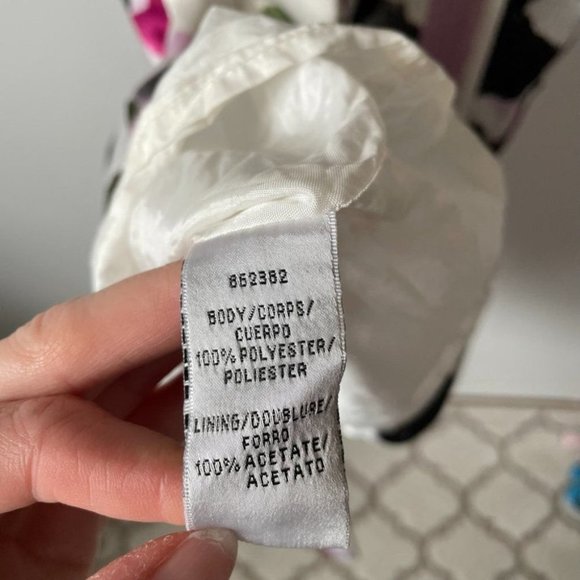 JS Collections Satin Belted Sleeveless Sheath Dress Sz 6 - Picture 7 of 8